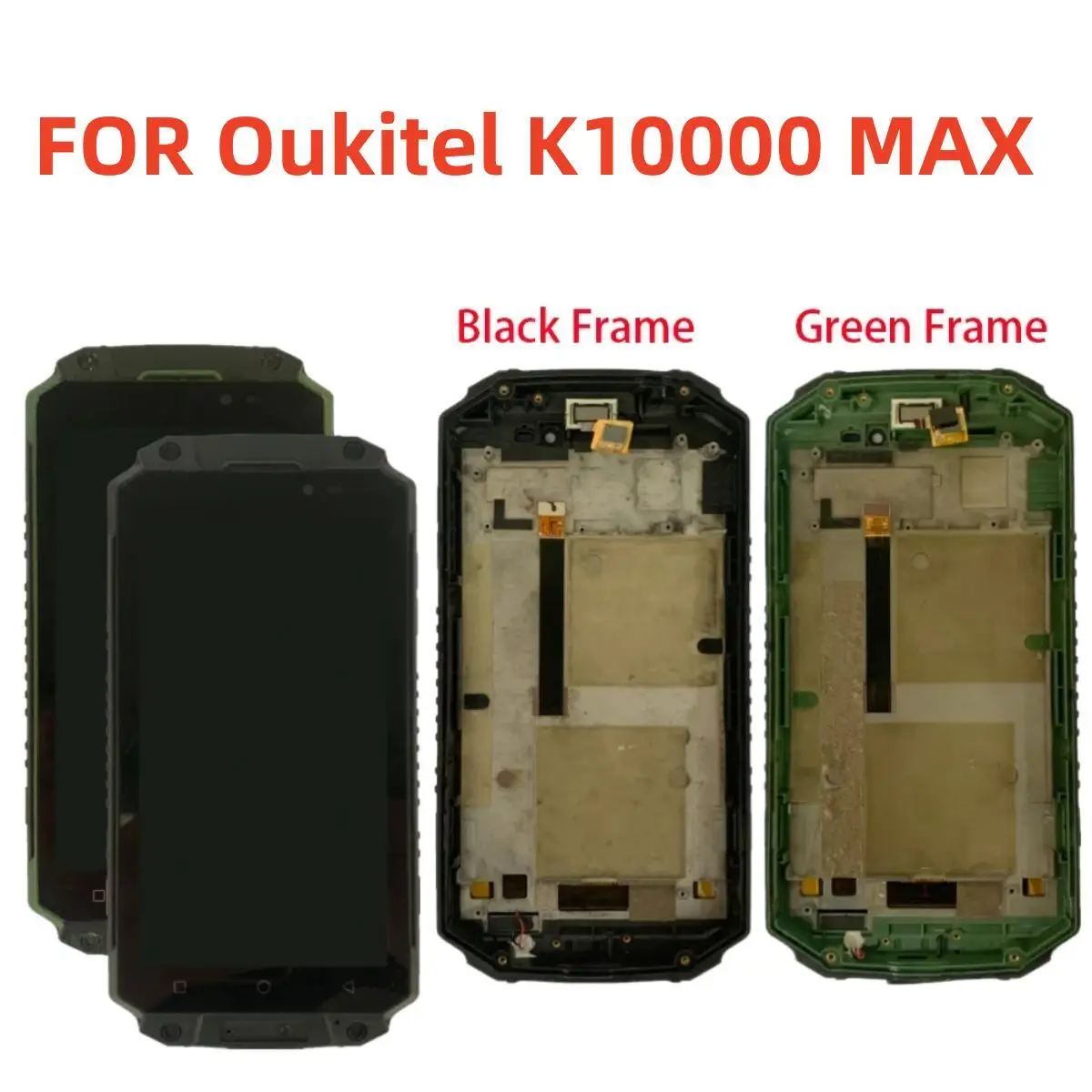 

Original Used LCD Screen For Oukitel K10000 Max LCD Display With Frame Touch Screen Digitizer Assembly Replacement Part