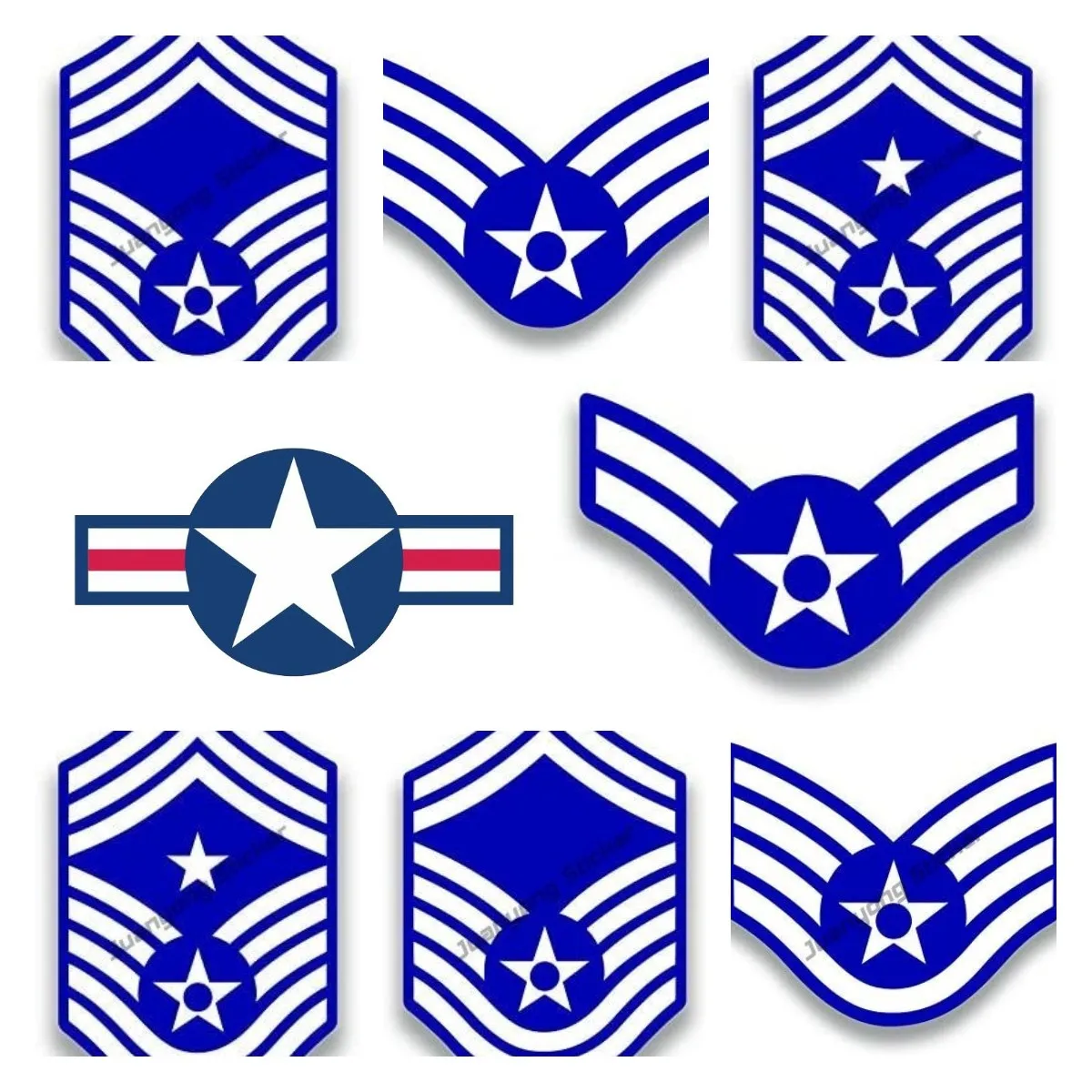Adesivi Usaf Creativi Usaf Aviator Nation Decalcomanie Divertenti Airman First Class Command Chief Master Marker Air Force Colla Sticker