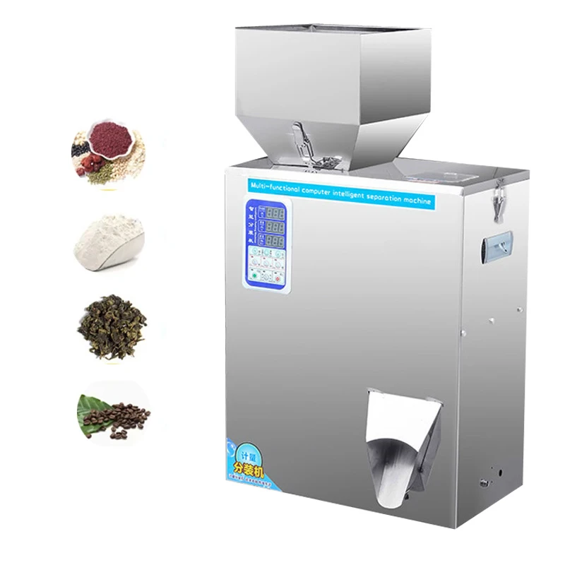 

999g Granule Powder Filling Machine 220V / 110V Automatic Weighing Machine Medlar Packaging Machine For Tea Bean Seed Particle