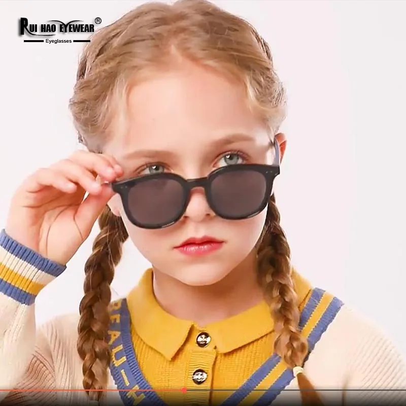 KIDS Polarized Sunglasses Children's Sun Glasses Retro Design Suitable for Boy Girl Glasses 4 Color