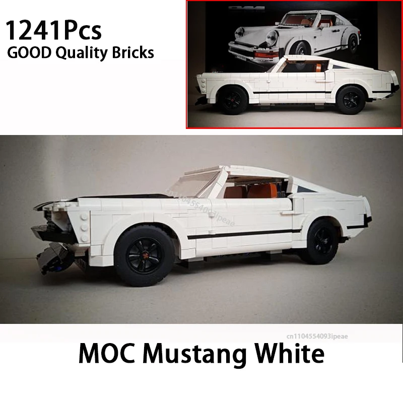 NEUER Auto-Bausatz: Kreativer Experten-Bausatz F-40 Shelby Cobra C3 GT-40 GT-R Murcielago Cruiser SUV Roadster Pickup Fahrzeug-Bausteine Spielzeug-Geschenk – Detail 12