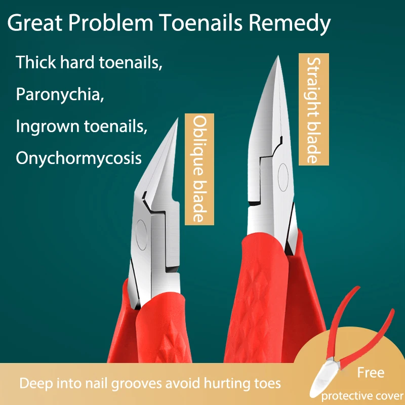 StraightObliqueBladeNailClippersToenailCuttersIngrownParonychia