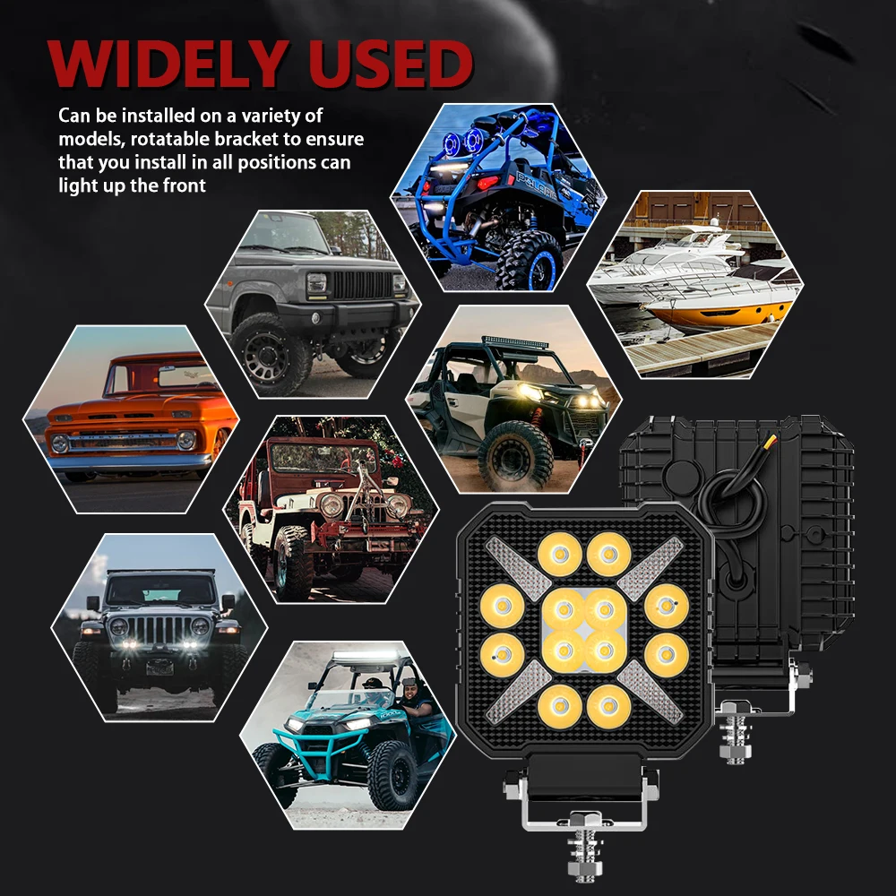 4" Work LED Headlight Light Auto Fog Light Led Light Bar Round Fog Light for Mot