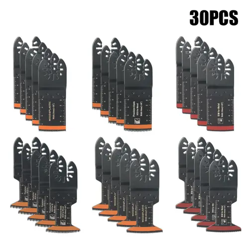 Japanese Tooth Carbide Oscillating Saw Blade Kit 10-39Pcs Arc Edge Oscillating Multitool Blades Precise Cut for Wood PVC Iron - Image 17