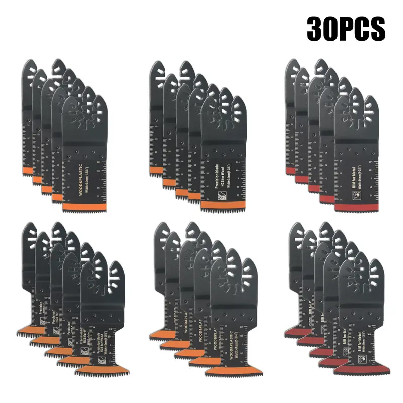 Japanese Tooth Carbide Oscillating Saw Blade Kit 10-39Pcs Arc Edge Oscillating Multitool Blades Precise Cut for Wood PVC Iron - Image 17
