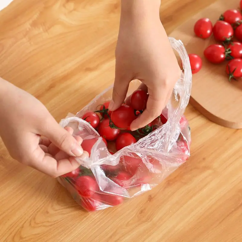 Plastic Fresh Keeping Bags 100pcs Kitchen Fruit Vegetables Packaging