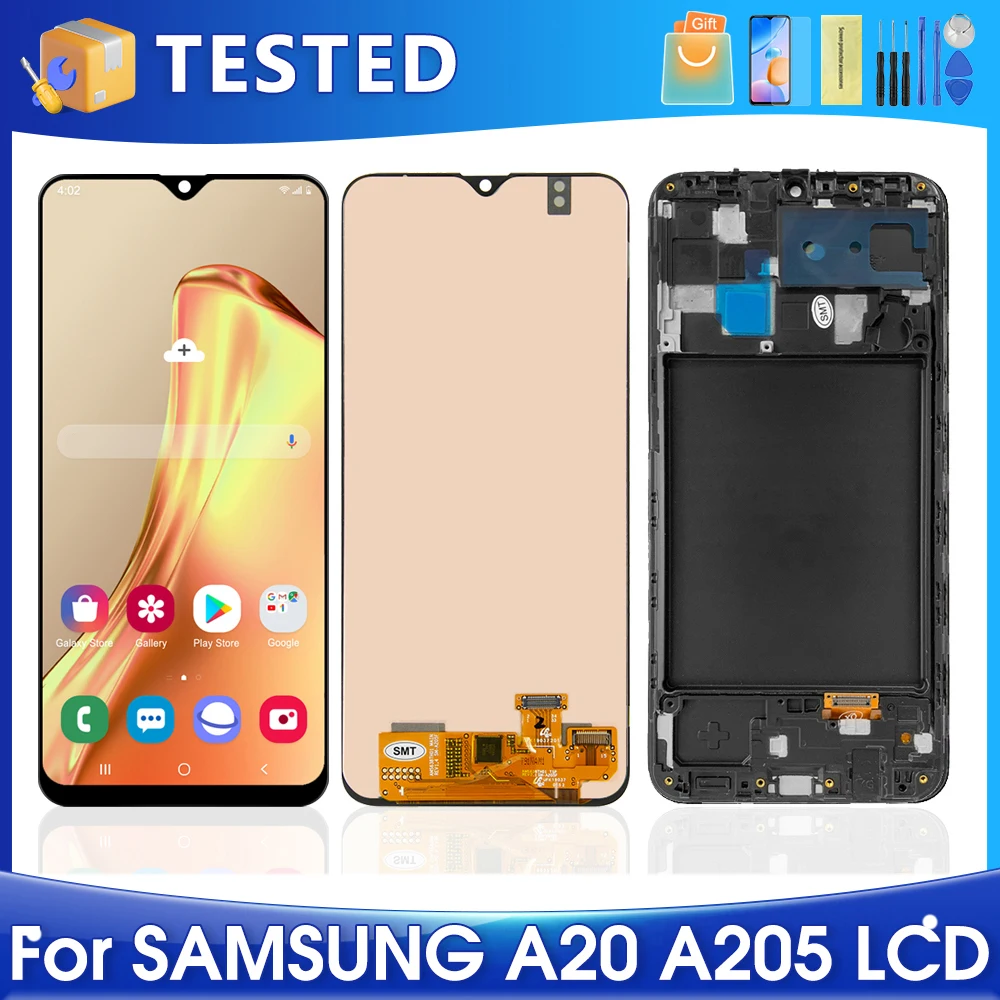 

6.4''A20 For Samsung For Ori A205F A205G A205W A205U A205S LCD Display Touch Screen Digitizer Assembly Replacement