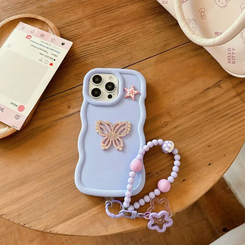 بلينغ فراشة حبل سلسلة جراب هاتف ل انفينيكس الساخن...