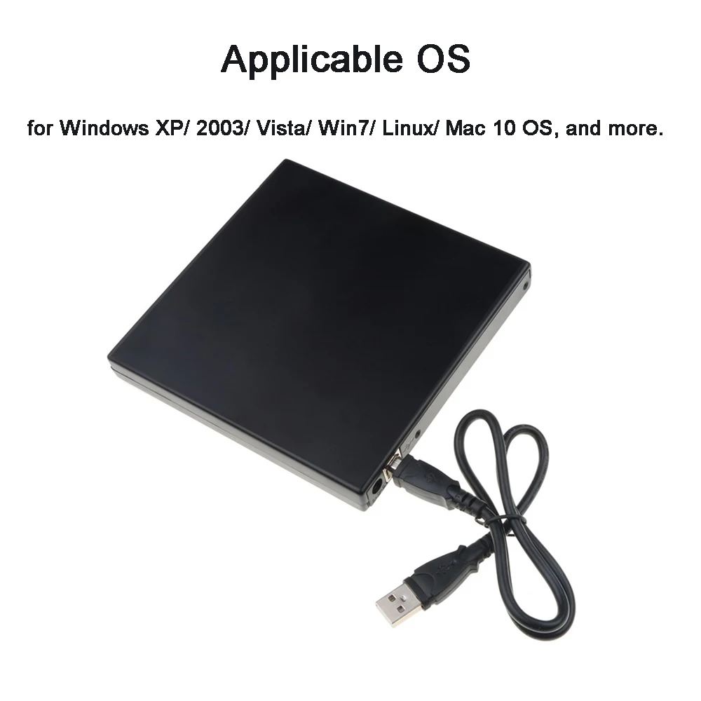 External DVD Drive Case 12.7mm SATA USB 2.0 For Laptop CD/DVD Optical Drive Portable Slim