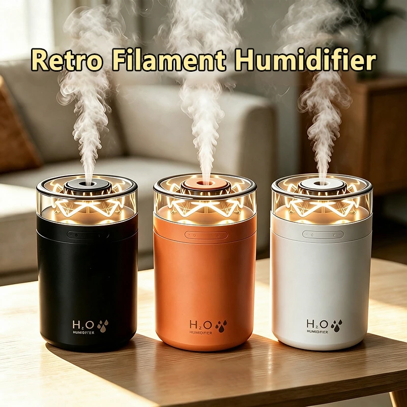 Compact USB Mini Air Humidifier & Essential Oil Diffuser with Colorful LED Lights