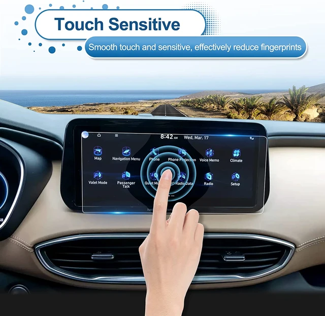 Protector de pantalla táctil para coche, película de vidrio templado para  Hyundai Venue 2020 2021, Control Central, navegación GPS - AliExpress