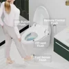 Piece Bidet Toilet for Bathrooms Modern Elongated Toilet with Warm Water Dual Auto Flush Foot Sensor Operation Heated Bide 2