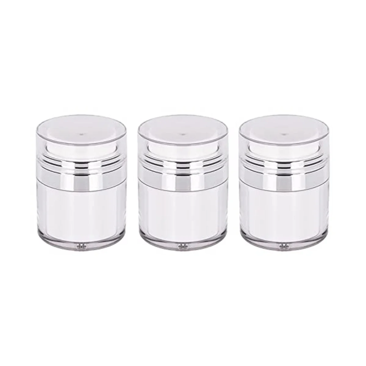 

Cream Jar Vacuum Bottle, 30Ml Airless Pump Jar Bottles Portable Lotion Dispenser, Makeup Creams Travel Container 3Pcs