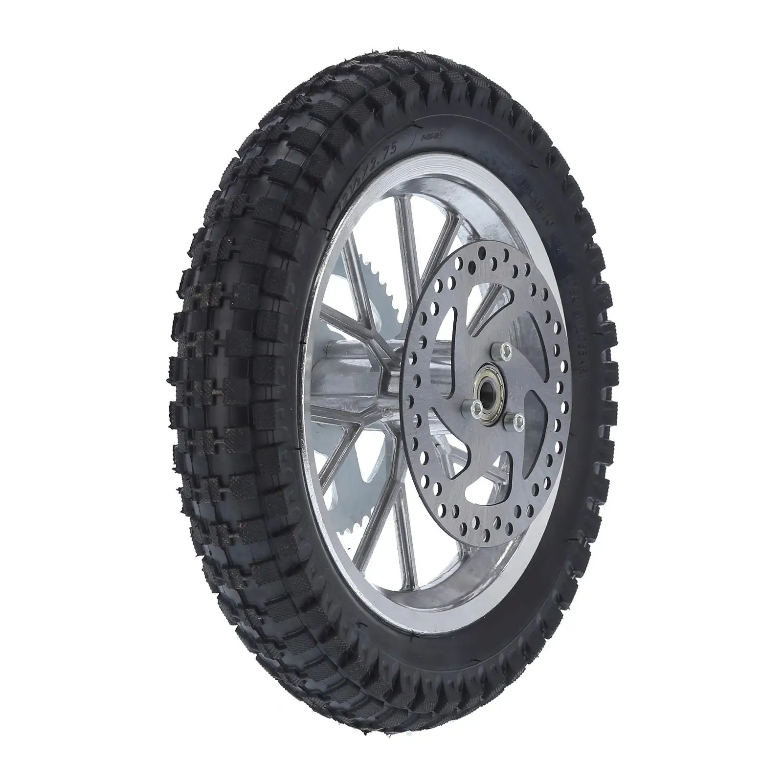 for Mini Bike Wheels Anti-rust Anti-Skid Wheel Installed Directly Anti-Skid Rubber Steel Alloy for 4 cc 4 cc 2 Stroke Dirt