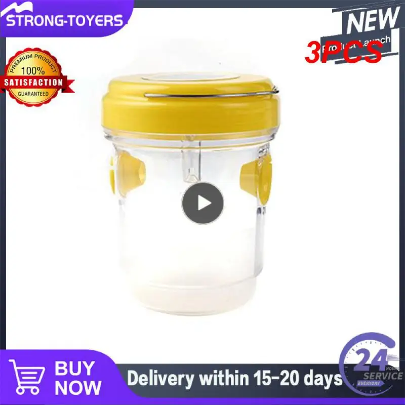 

3PCS Environmentally Friendly Fruit Fly Trap 40mah Bee Trap Solar Suspension Wasp Trap 9.3 * 11.8cm Light Media Bee Trap Durable