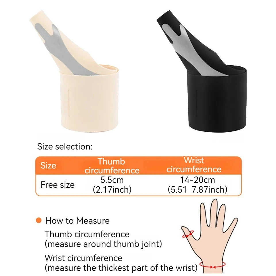 Thumb Tendon Sheath Wrist Guard Light Thin Thumb Tendon Sheath Wrist Guard Orthodontic Pressure Wrapped Anti Sprain Thumb Protective Sleeve 1PCS