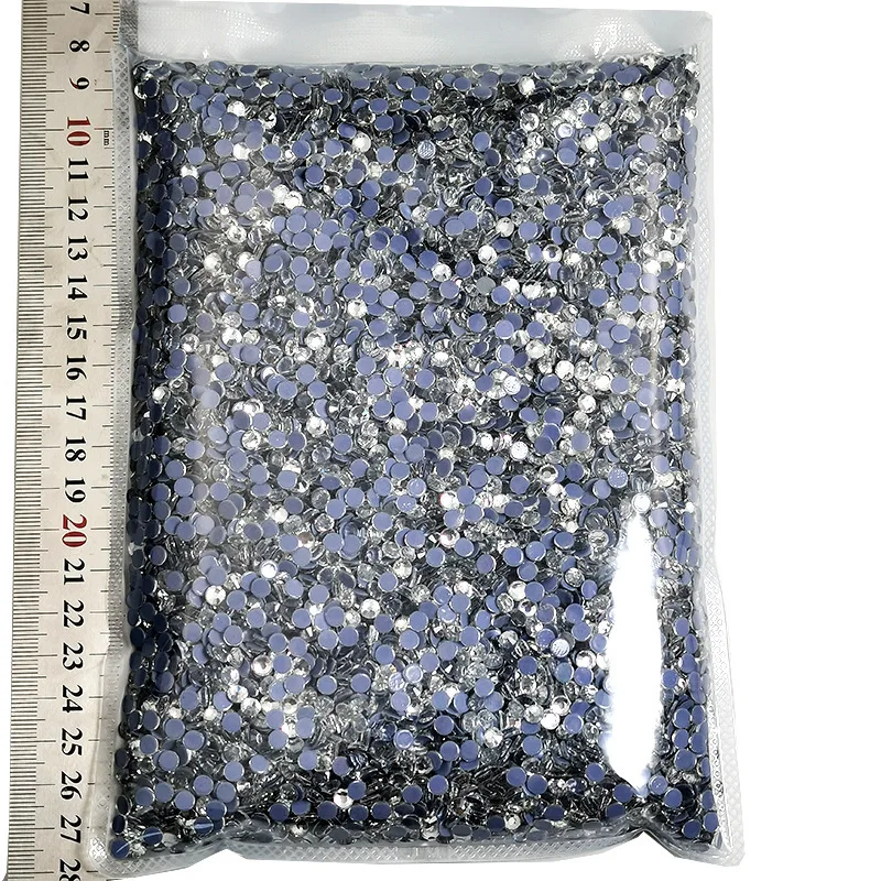 

SS3-SS50 Big Bag Bulk DMC Wholesale Glitter Crystal AB Hotfix Rhinestones Strass Iron on Stone For Garment Decoration