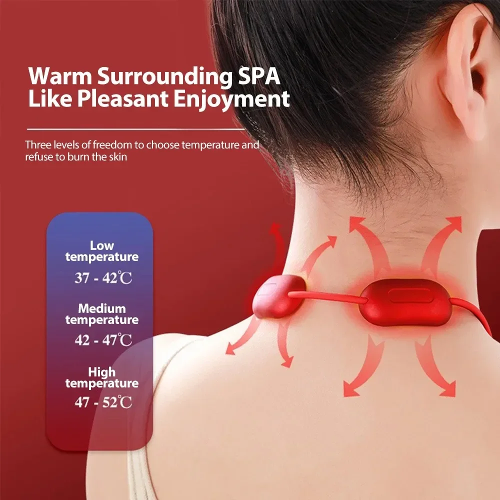 Portable Intelligent Neck Massager with Constant Temperature Hot Compress