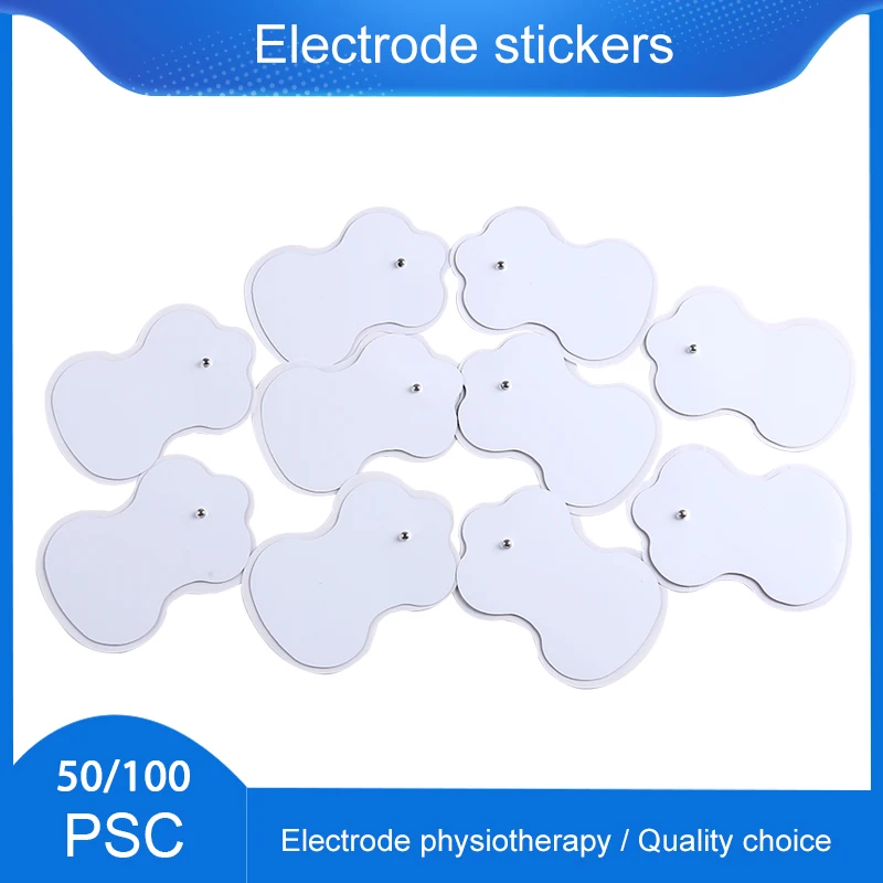 

50/100pcs Tens Electrode Pads Body Acupuncture Therapy Massage Physiotherapy Accessories EMS Muscle Stimulator Patch