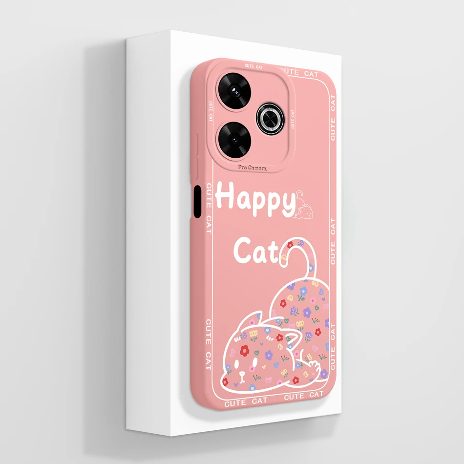 Cute Panda Soft Liquid Silicone Phone Case with Enhanced Camera Protection