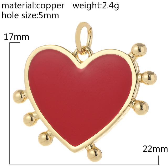 Heart Love Diy Jewelry Charms For Necklace Earring Gold Cute Designer Charms Pendant for Jewelry Making Keychain Supplies