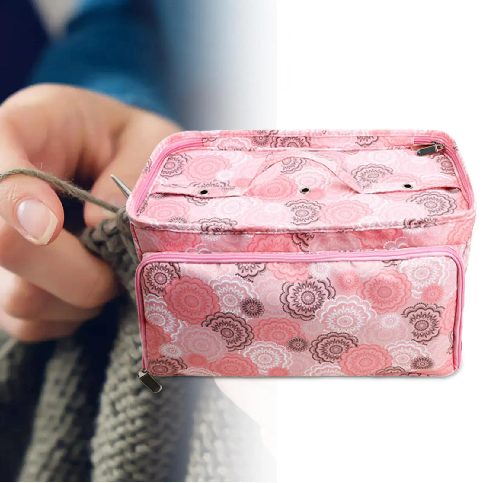 YarnStorageToteBagwithHandStrapLightweightSmallYarnStorage