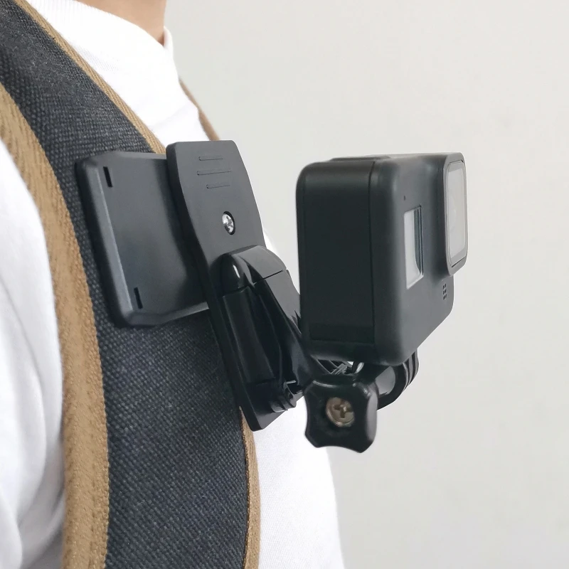 

77JC Backpack Holder Mount Clip Stand Bracket Adapter Stabilizer For GO PRO 9 8 7 Handheld Aerial gimbal Camera Accessories
