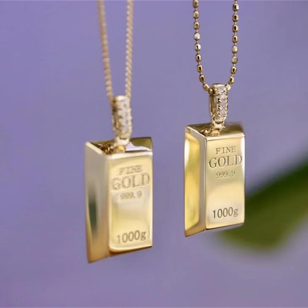 Diamond Necklace Pendant 18k Import Solid Yellow Real Gold Jewelry