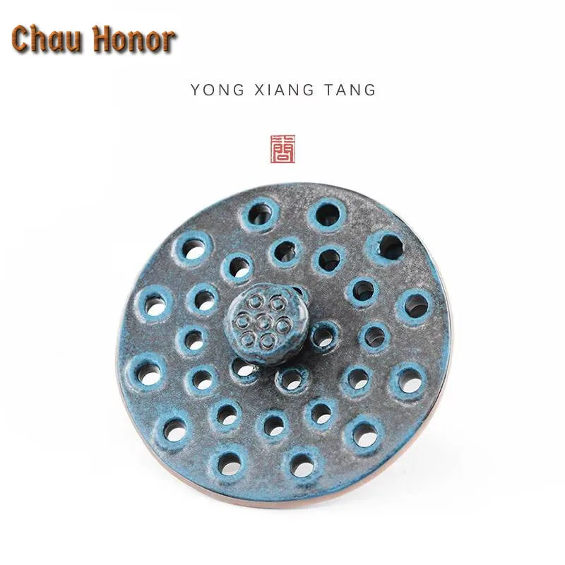 Lotus Plate Ceramic Scented Candles Stove Mosquito Repellent Incense Household Smell Distributor Tea Services Decoration Crafts