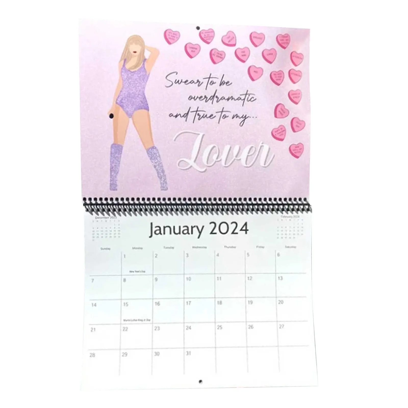 The Eras Tour Calendar And Bookmark For Taylor Swift Fan desk calendar
