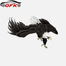 

Lifelike Bent Downward Glide Hawk PVC High Quality Car Sticker 15.5CM*10CM