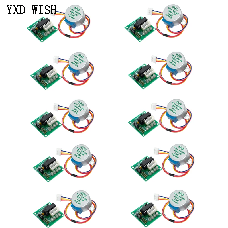 Stepper Motor Driver Board Module para Arduino Phase Uln2003 28byj48 5v 12v 10 Pcs