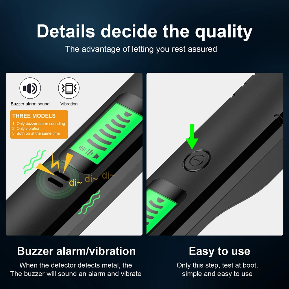 Metal Detector Multipurpose Metal Finder IP66 Waterproof