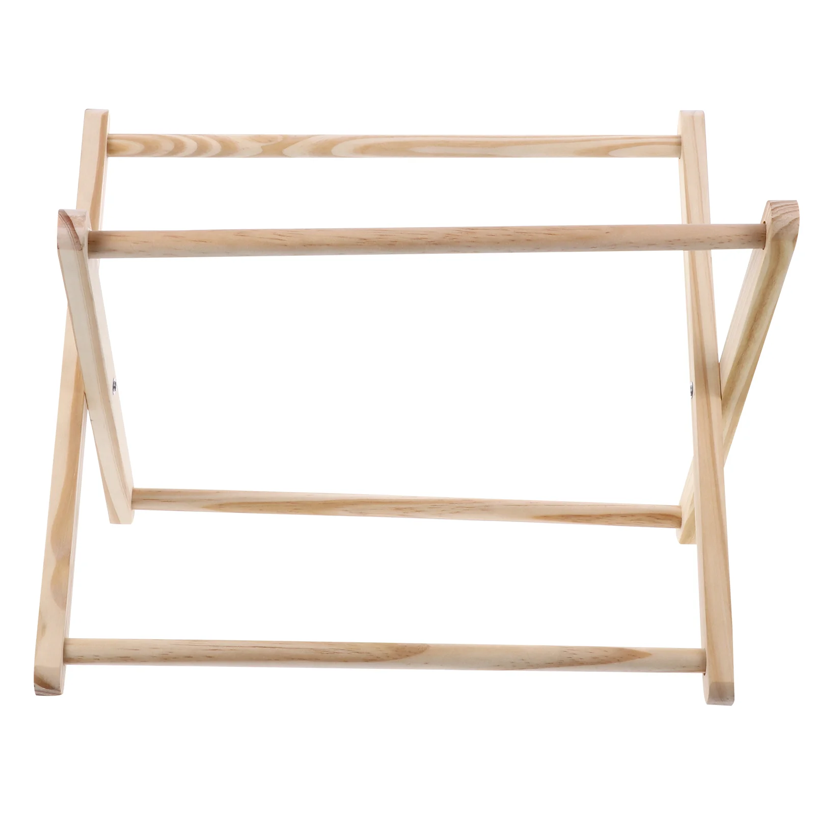 

1pc Desktop Storage Holder Magazine Newspaper Display Rack Wood Storage Rack