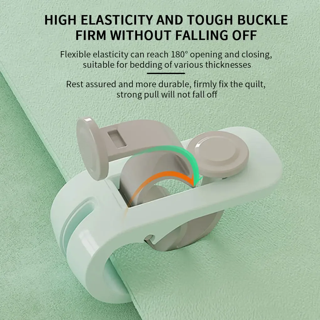 Quilt Holder Macaron Non-slip Quilt Blanket Clip Needleless Bedding Buckle Holder Blankets Cover Fastener Clip Bed Sheet