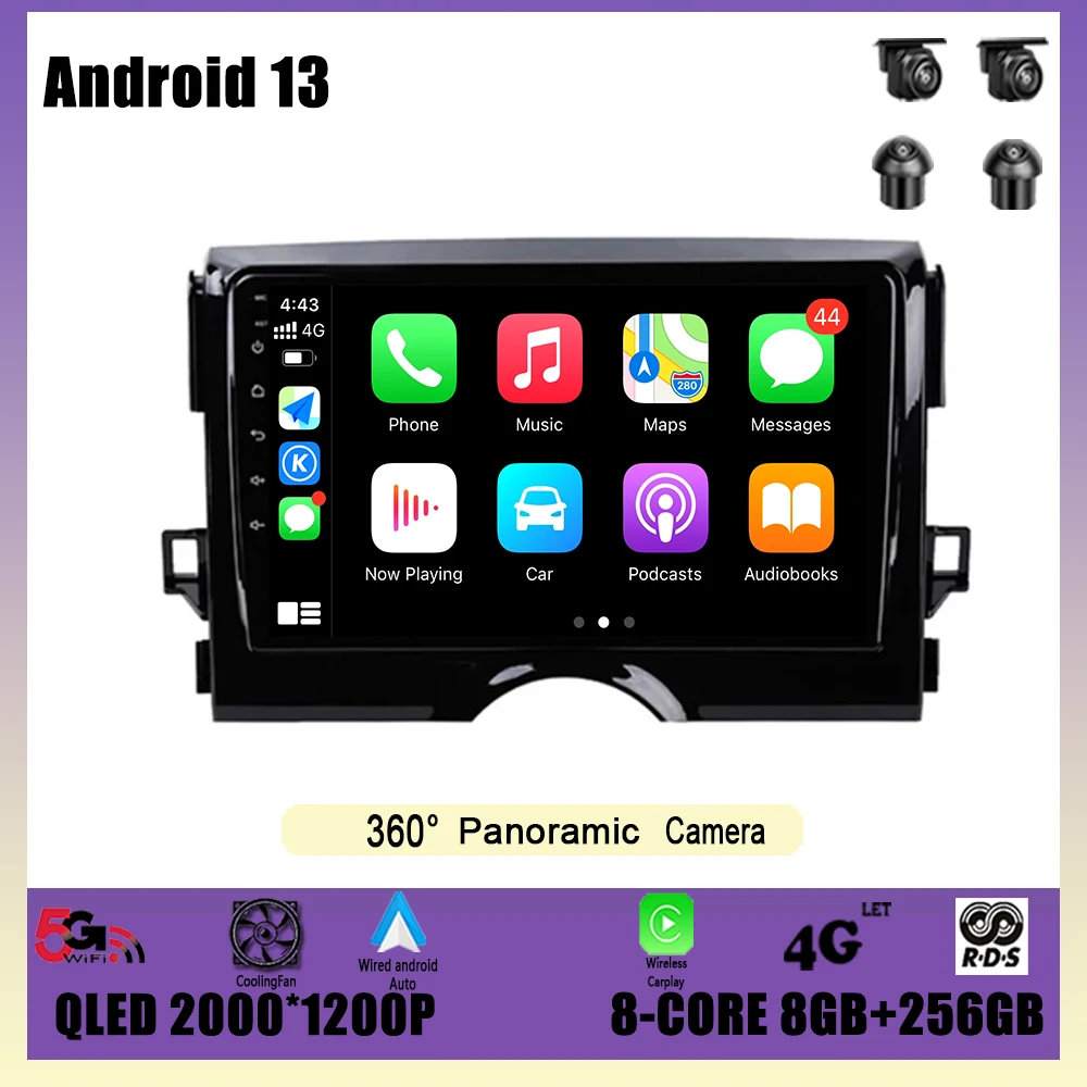 

Автомагнитола мультимедийный плеер Android 13 для TOYOTA REIZ Mark X 2009 - 2019 навигация GPS DSP Carplay WIFI