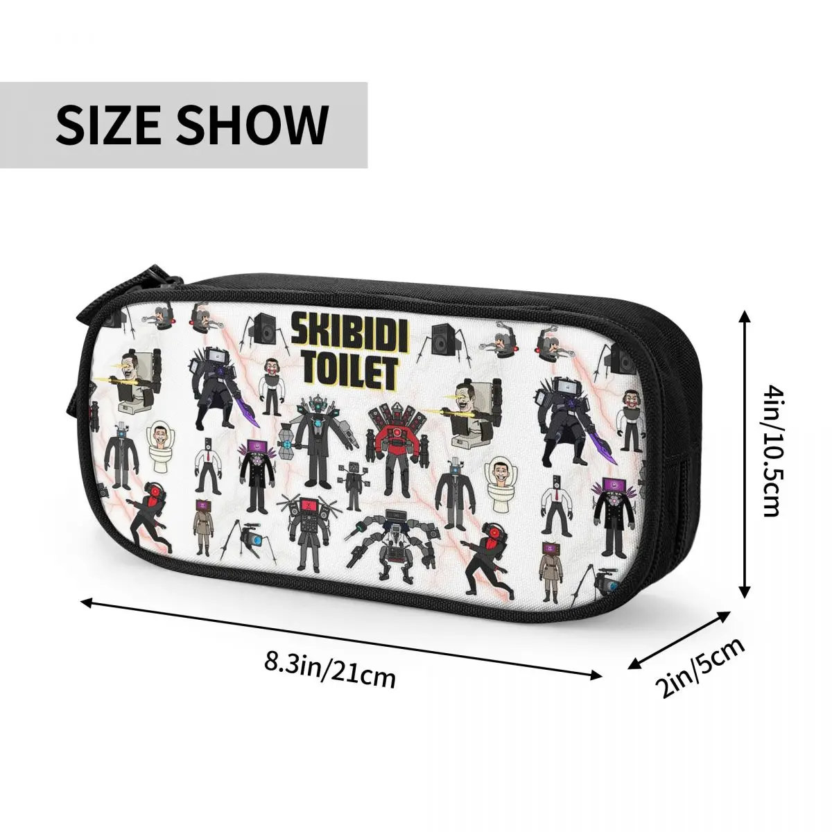 게임 타이탄 스피커맨 스키비디 화장실 카메라 타이탄 학생용 선물용 연필 케이스 펜 박스 연필 가방 대용량 연필 파우치