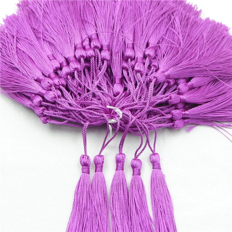 10pcs Black Hanging Rope Silk Tassels DIY Tassels For Crafts For