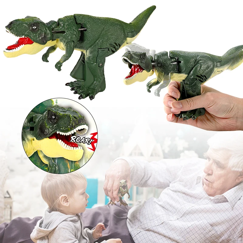 

Children Decompression Dinosaur Toy Creative Hand-operated Telescopic Spring Swing Dinosaur Fidget Toys Christmas Gifts for Kids