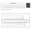10pcs/set Double Hooks Fishing Line High Strength Thread and Swivels Fishing Accessories Thread Swivels with Hooks Kit 6