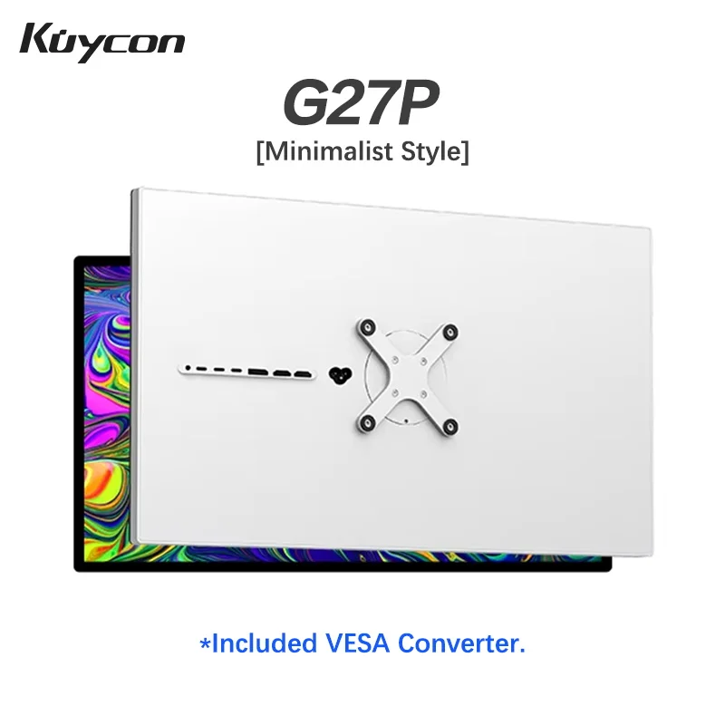 Choice Kuycon Gaming Monitor G27P 60Hz Refresh Rate PC Display High Resolution Aluminum Alloy Body Quick Response Adaptive Sync