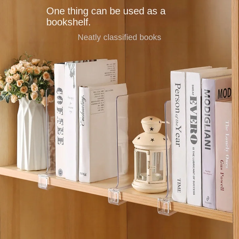 Wardrobe Layered Partition Transparent Acrylic Partition Split Storage Cabinet Erect Layered Shelf Plug-in Type #3968 4