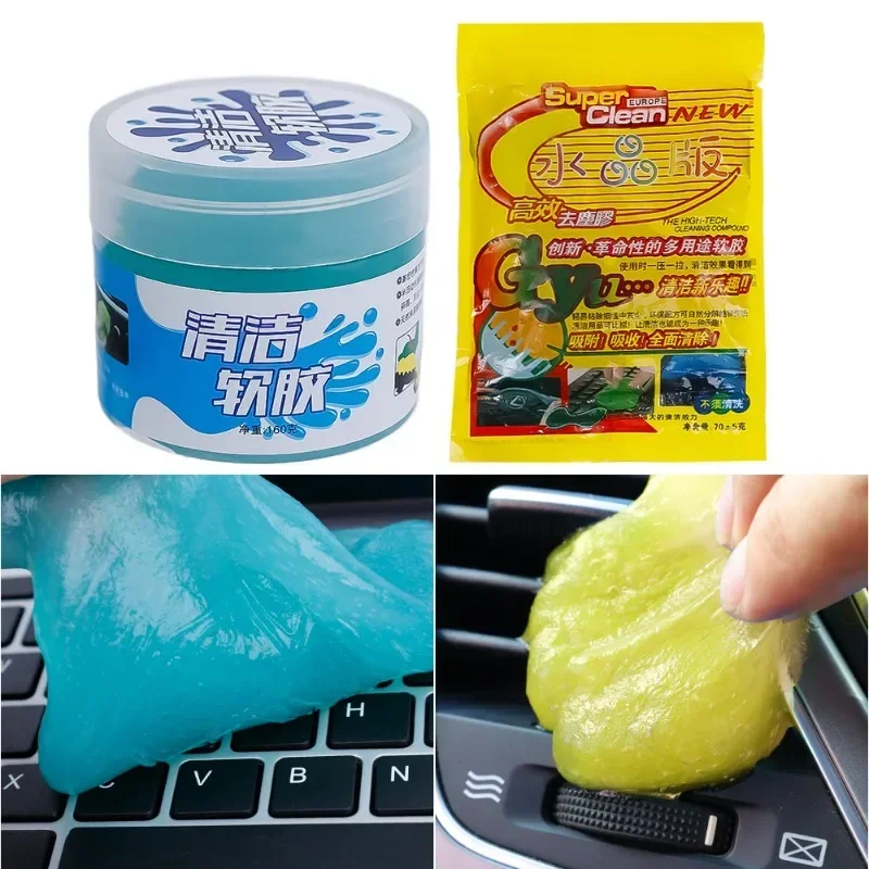 4-1Pcs Soft Cleaning Gel for Laptop Keyboard Car Cleaning Tools Universal Household Keyboard Desk Cleaning Tools with Brush