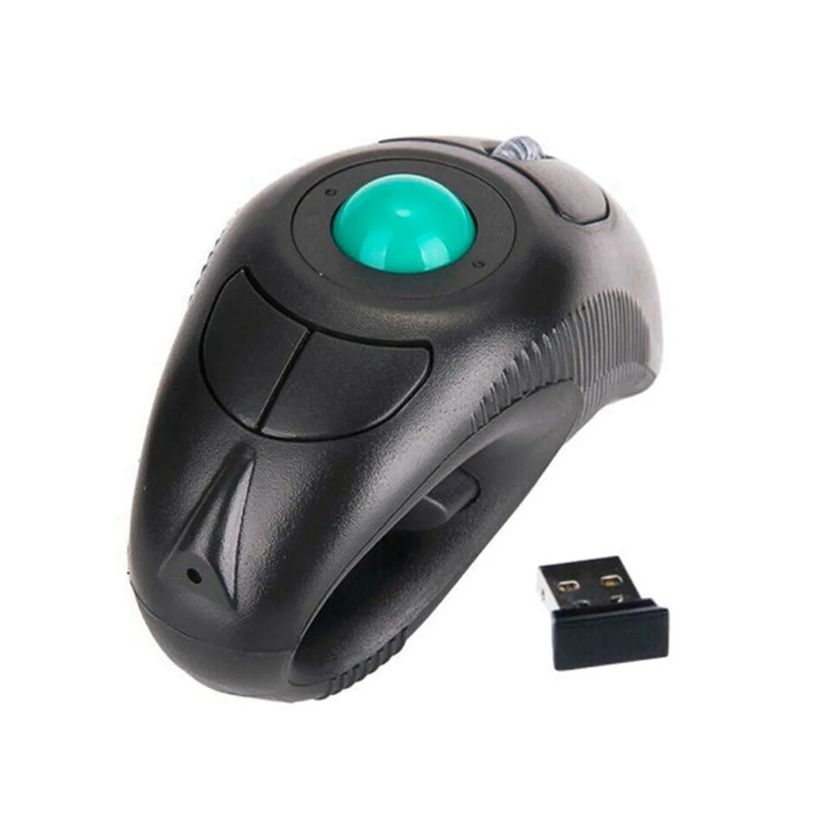 24GWirelessAirMouseErgonomicTrackballHandheldFingerUSBMouse