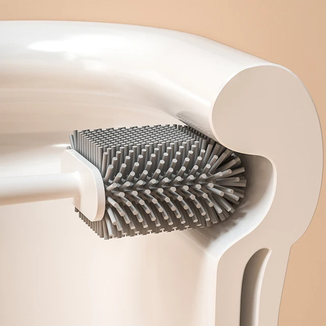 Wc-Kefe És Tartó Beállítása Nem Csúszós Kézi Otthoni Fürdőszoba Tisztító Készletekhez - Image 3