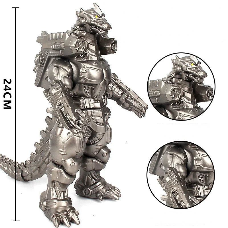 thumbnail image 1 of Figura de acción de dinosaurio Ultraman de pegamento suave de Godzilla, rey de los monstruos, de gran tamaño, Gojira, Godzilla, King Ghidorah, 1 of 5