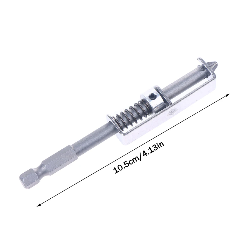 Universal Screw Retention Tool Bit with Spring-loaded Functionality for Electricians Mechanics
