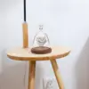 Decorations Angel Glass Cover Dome with Wood Base Display Eternal Flower Vase Cake Bell Jar Decorative Micro Landscape 5