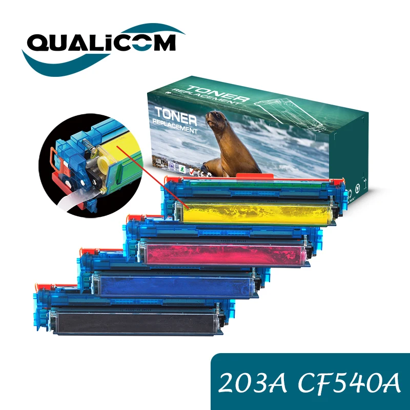 

Compatible Toner Cartridge Replacement for HP 203A CF540A CF541A CF542A CF543A LaserJet M254nw M254dw M280nw M281fdn M281fdw