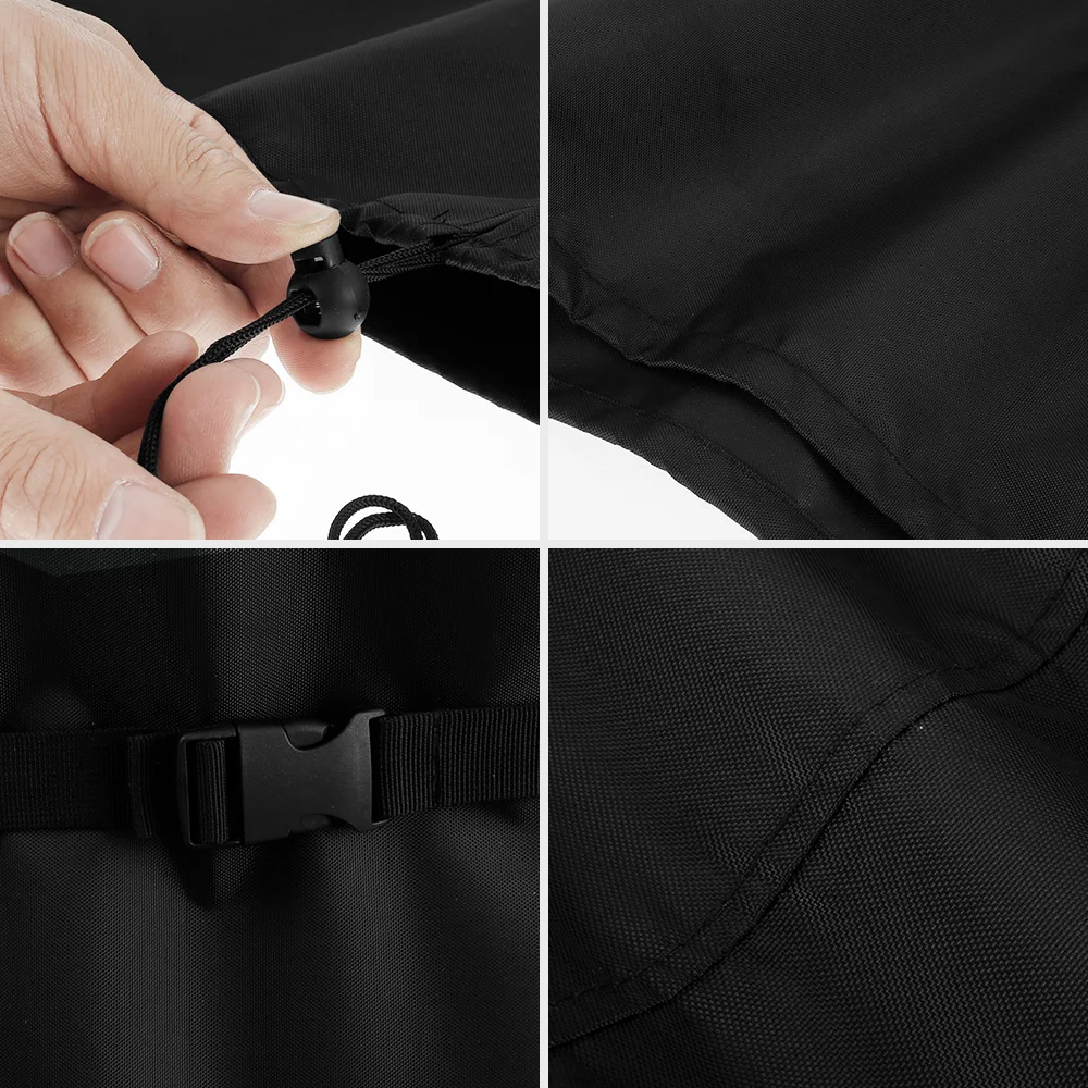 420D Oxford Cloth Waterproof Air Heater Cover Windproof Dust-Proof Heater Cover UV-resistant Garden Outdoors Furniture Protector 6
